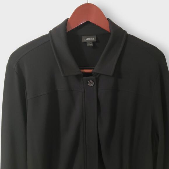 J. Jill Wearever Collection Black Full Zip Jacket Stretch Lightweight XL Casual - Picture 2 of 15